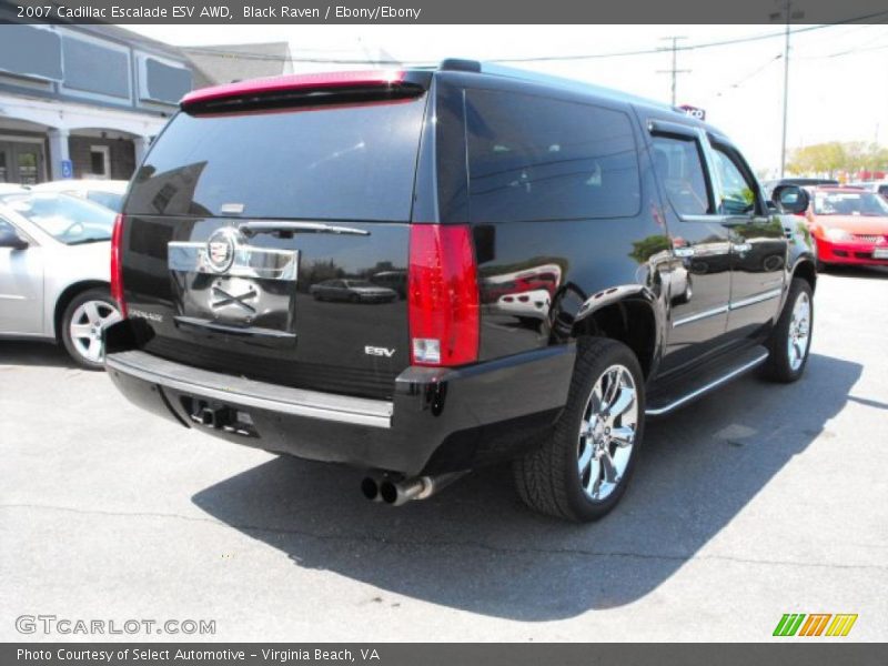 Black Raven / Ebony/Ebony 2007 Cadillac Escalade ESV AWD