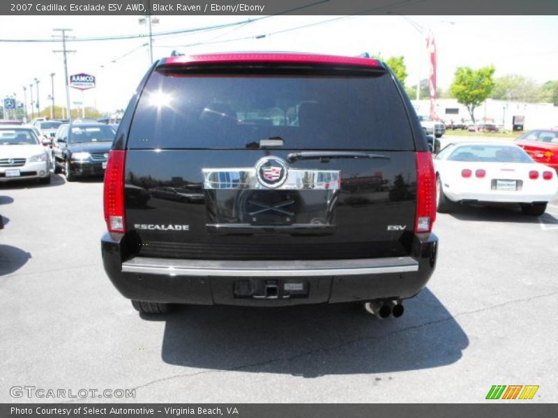 Black Raven / Ebony/Ebony 2007 Cadillac Escalade ESV AWD