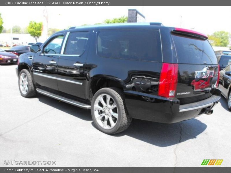 Black Raven / Ebony/Ebony 2007 Cadillac Escalade ESV AWD