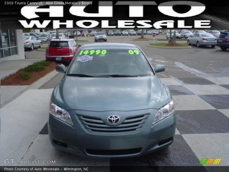 Aloe Green Metallic / Bisque 2009 Toyota Camry LE