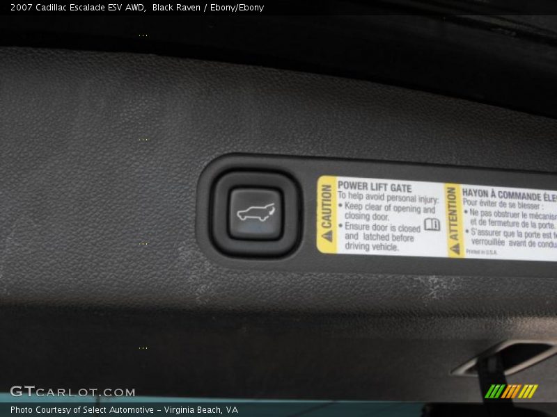 Black Raven / Ebony/Ebony 2007 Cadillac Escalade ESV AWD