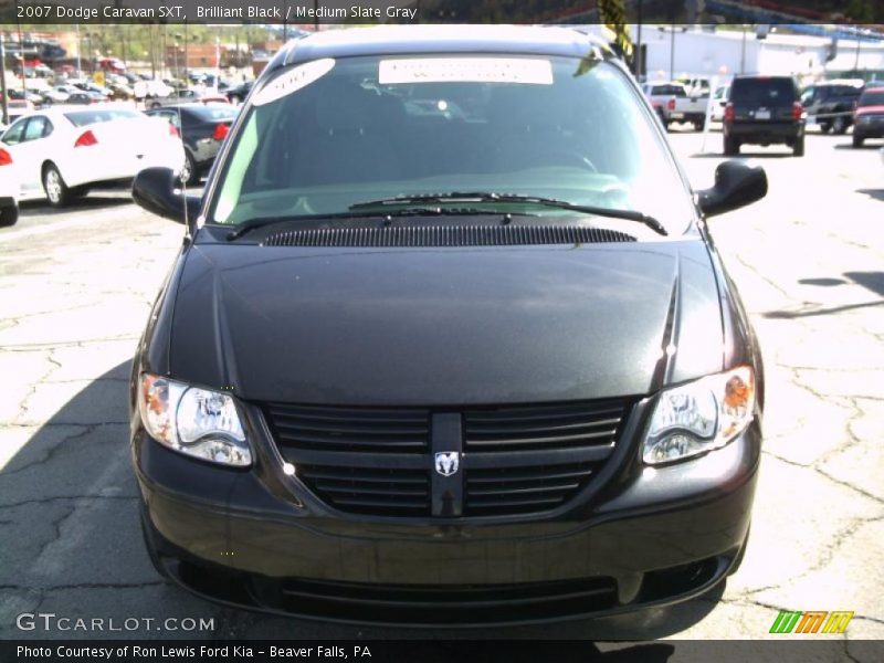 Brilliant Black / Medium Slate Gray 2007 Dodge Caravan SXT