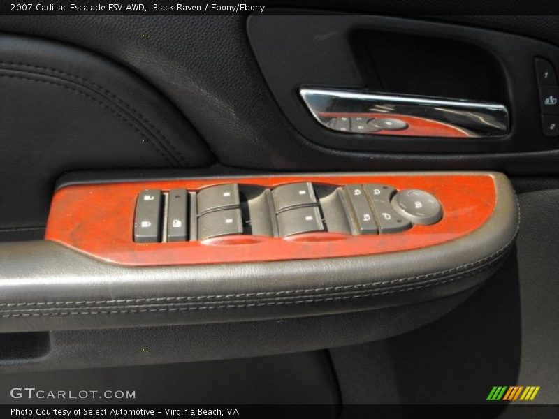 Black Raven / Ebony/Ebony 2007 Cadillac Escalade ESV AWD