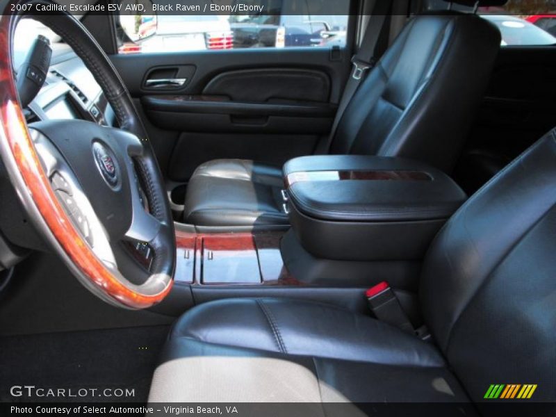 Black Raven / Ebony/Ebony 2007 Cadillac Escalade ESV AWD