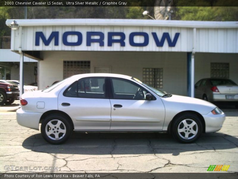 Ultra Silver Metallic / Graphite Gray 2003 Chevrolet Cavalier LS Sedan