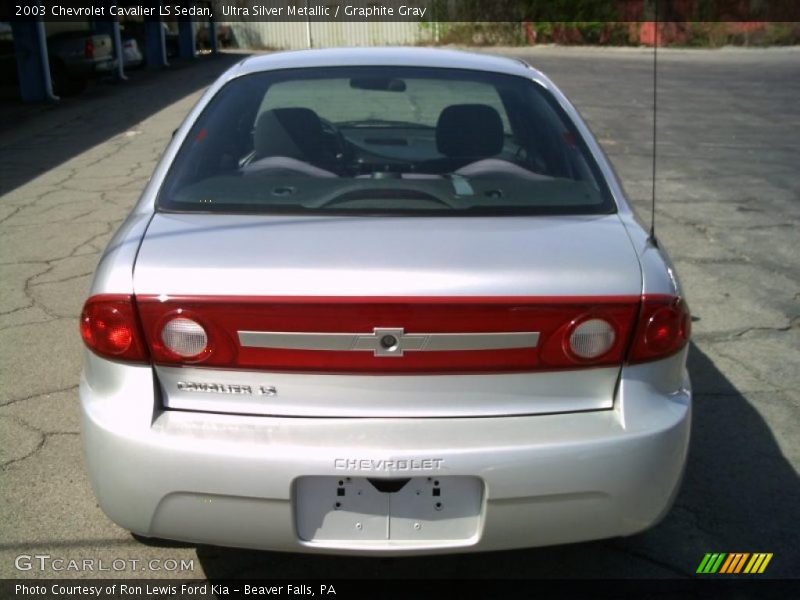 Ultra Silver Metallic / Graphite Gray 2003 Chevrolet Cavalier LS Sedan