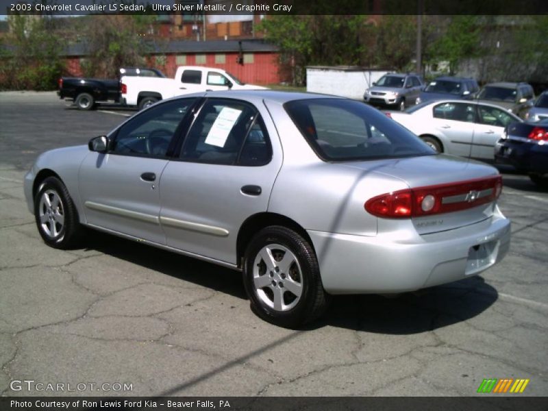 Ultra Silver Metallic / Graphite Gray 2003 Chevrolet Cavalier LS Sedan