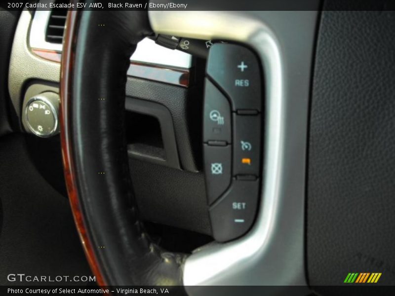 Black Raven / Ebony/Ebony 2007 Cadillac Escalade ESV AWD