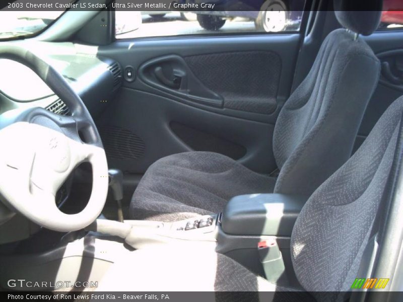 Ultra Silver Metallic / Graphite Gray 2003 Chevrolet Cavalier LS Sedan