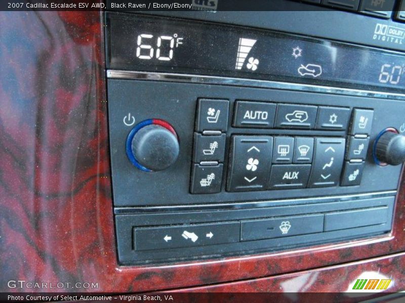 Black Raven / Ebony/Ebony 2007 Cadillac Escalade ESV AWD
