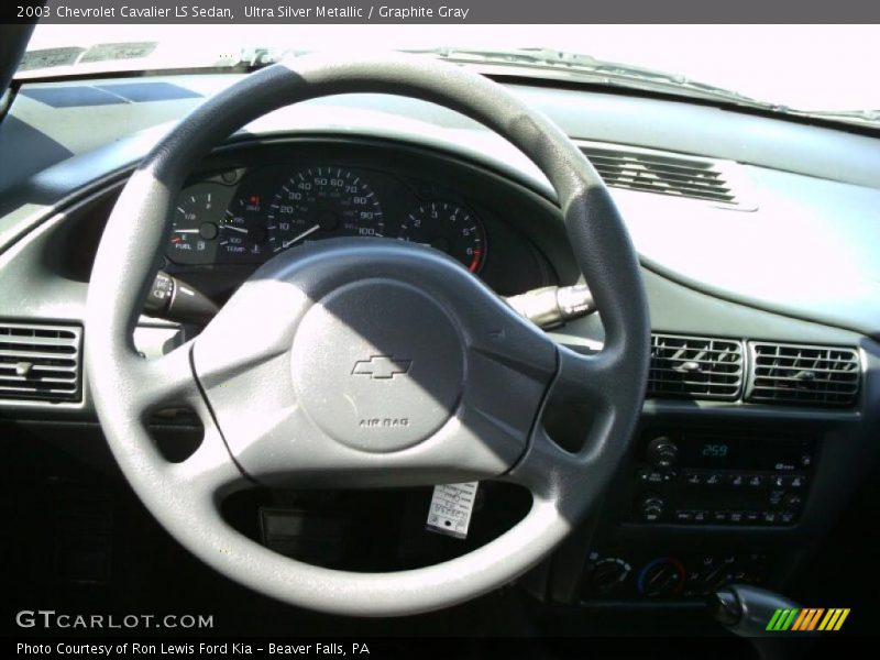 Ultra Silver Metallic / Graphite Gray 2003 Chevrolet Cavalier LS Sedan