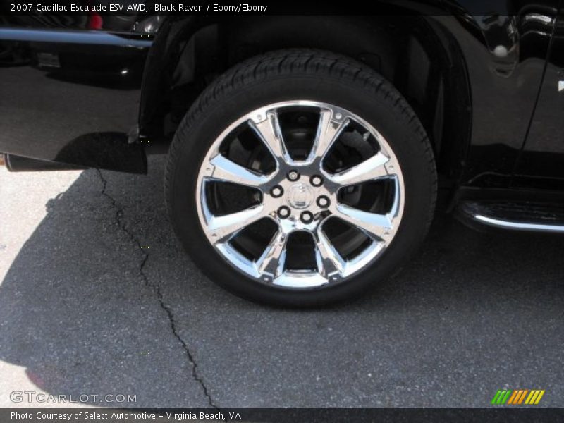 Black Raven / Ebony/Ebony 2007 Cadillac Escalade ESV AWD