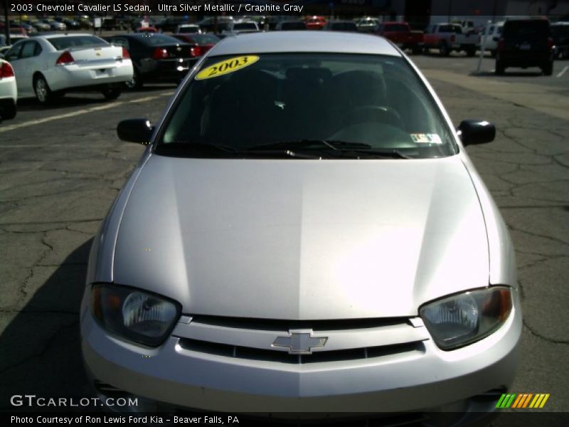 Ultra Silver Metallic / Graphite Gray 2003 Chevrolet Cavalier LS Sedan
