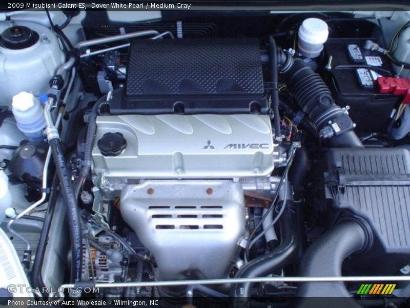 Dover White Pearl / Medium Gray 2009 Mitsubishi Galant ES