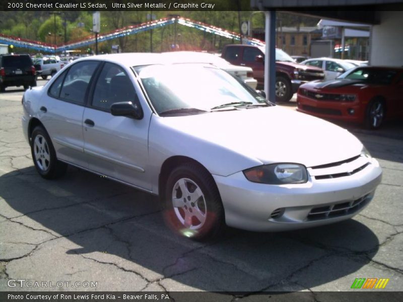 Ultra Silver Metallic / Graphite Gray 2003 Chevrolet Cavalier LS Sedan