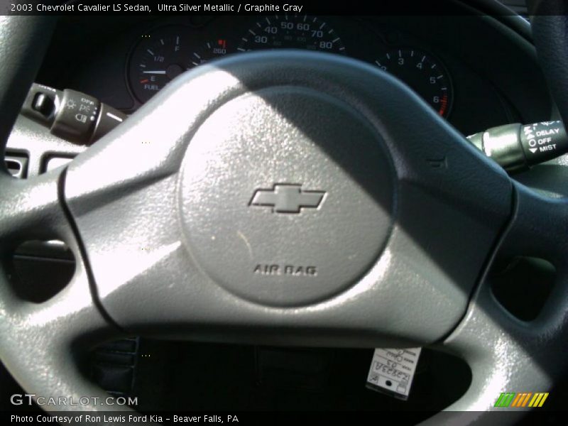 Ultra Silver Metallic / Graphite Gray 2003 Chevrolet Cavalier LS Sedan