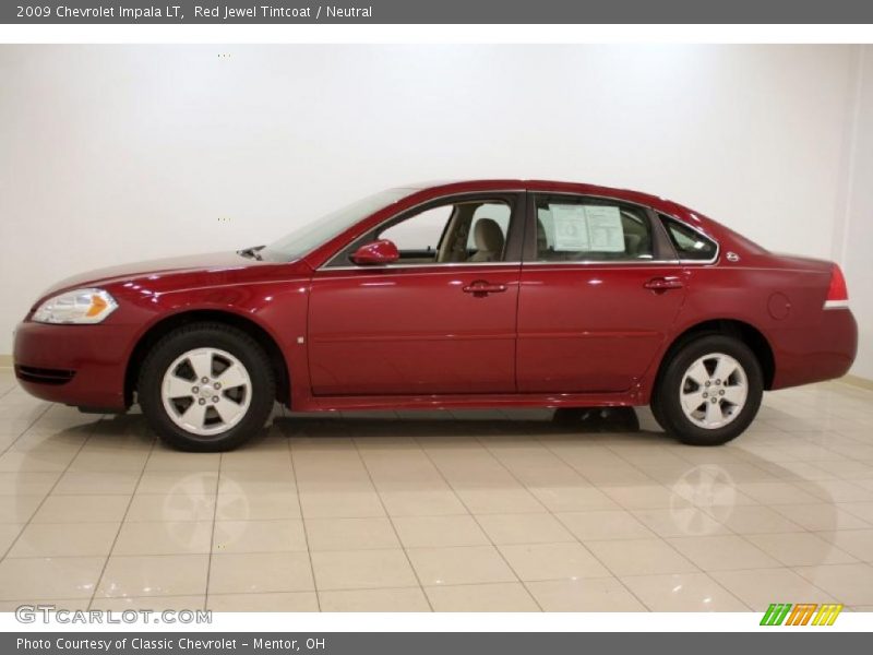 Red Jewel Tintcoat / Neutral 2009 Chevrolet Impala LT