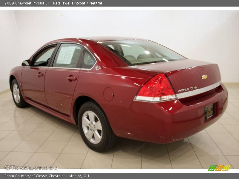Red Jewel Tintcoat / Neutral 2009 Chevrolet Impala LT