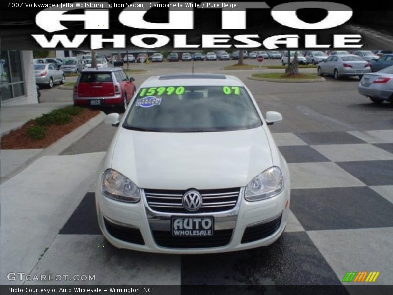 Campanella White / Pure Beige 2007 Volkswagen Jetta Wolfsburg Edition Sedan