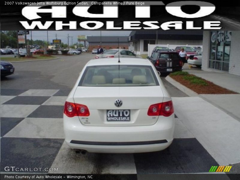 Campanella White / Pure Beige 2007 Volkswagen Jetta Wolfsburg Edition Sedan