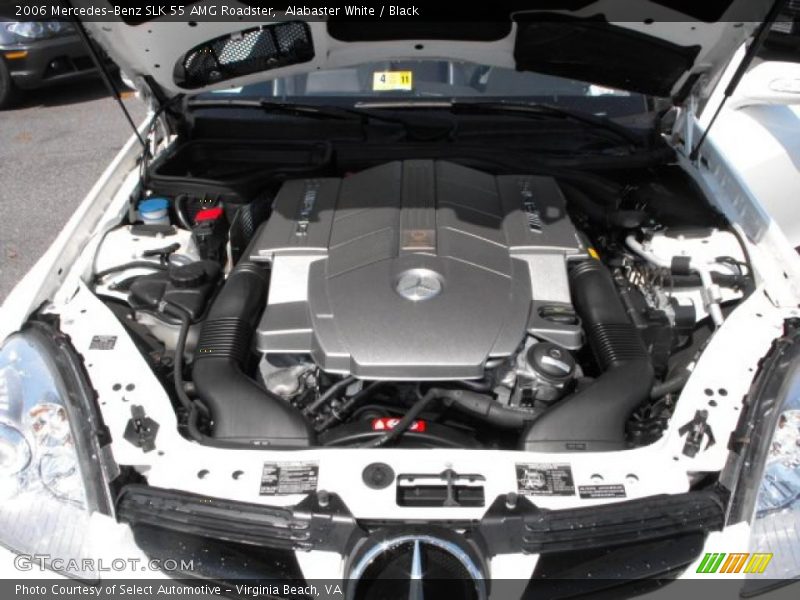 Alabaster White / Black 2006 Mercedes-Benz SLK 55 AMG Roadster