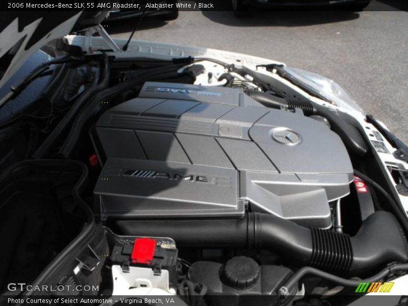 Alabaster White / Black 2006 Mercedes-Benz SLK 55 AMG Roadster