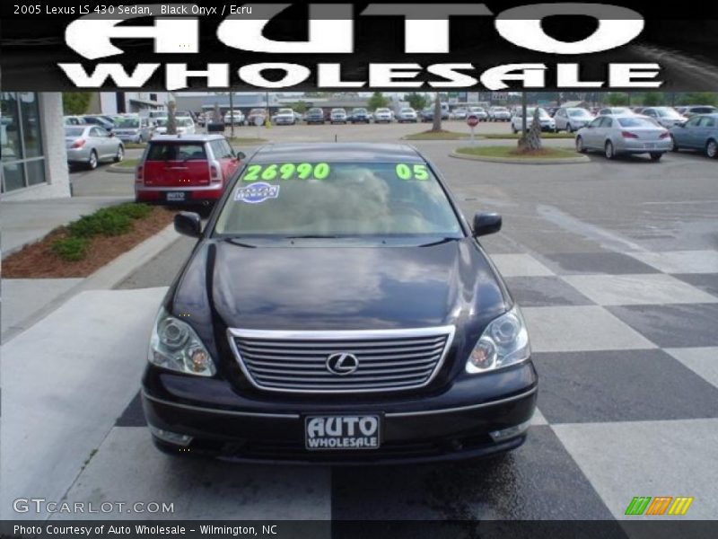 Black Onyx / Ecru 2005 Lexus LS 430 Sedan