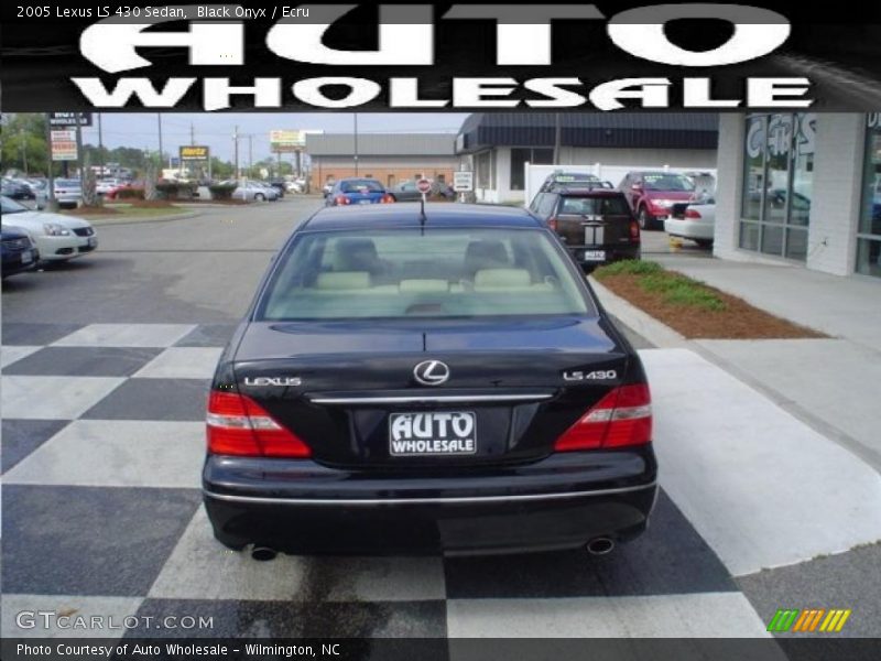 Black Onyx / Ecru 2005 Lexus LS 430 Sedan