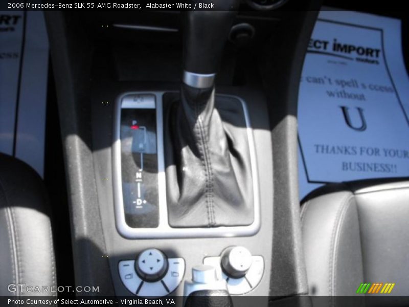 Alabaster White / Black 2006 Mercedes-Benz SLK 55 AMG Roadster