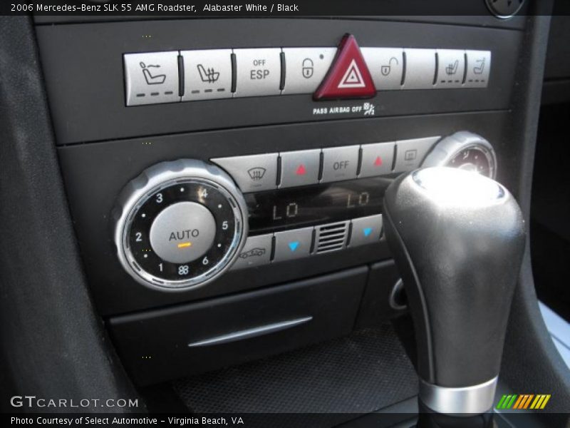 Alabaster White / Black 2006 Mercedes-Benz SLK 55 AMG Roadster