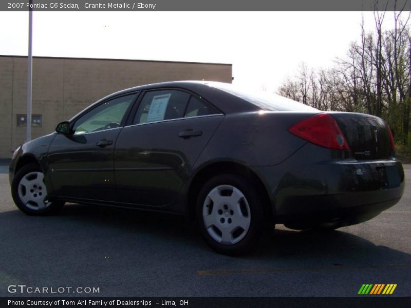 Granite Metallic / Ebony 2007 Pontiac G6 Sedan