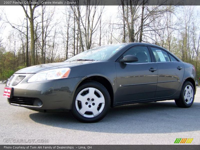 Granite Metallic / Ebony 2007 Pontiac G6 Sedan