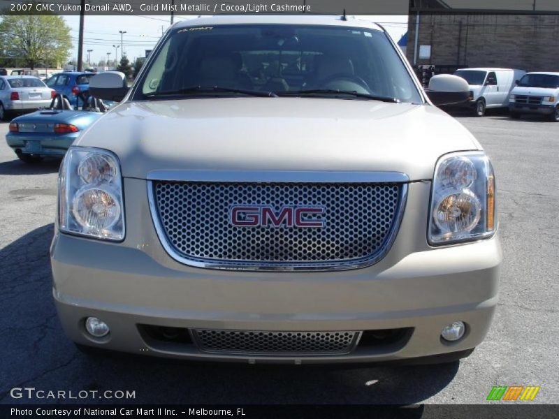 Gold Mist Metallic / Cocoa/Light Cashmere 2007 GMC Yukon Denali AWD