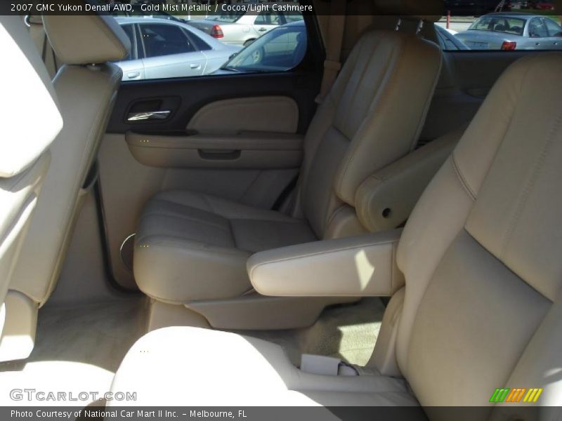 Gold Mist Metallic / Cocoa/Light Cashmere 2007 GMC Yukon Denali AWD