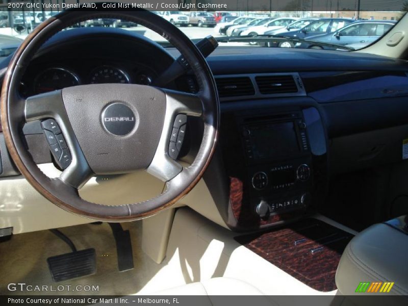 Gold Mist Metallic / Cocoa/Light Cashmere 2007 GMC Yukon Denali AWD
