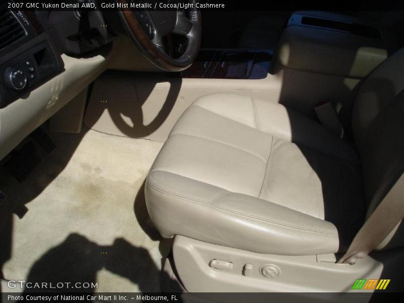 Gold Mist Metallic / Cocoa/Light Cashmere 2007 GMC Yukon Denali AWD