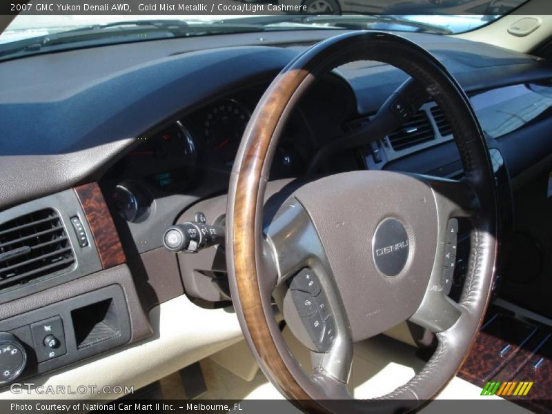 Gold Mist Metallic / Cocoa/Light Cashmere 2007 GMC Yukon Denali AWD
