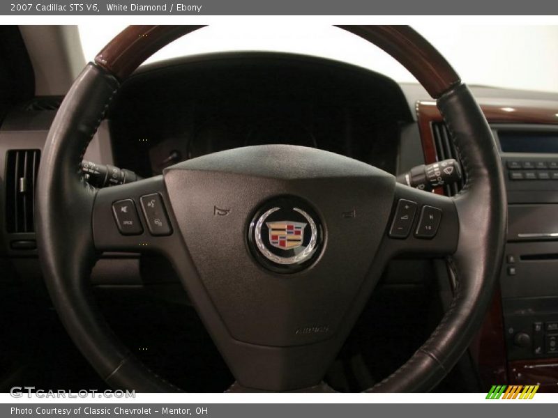 White Diamond / Ebony 2007 Cadillac STS V6
