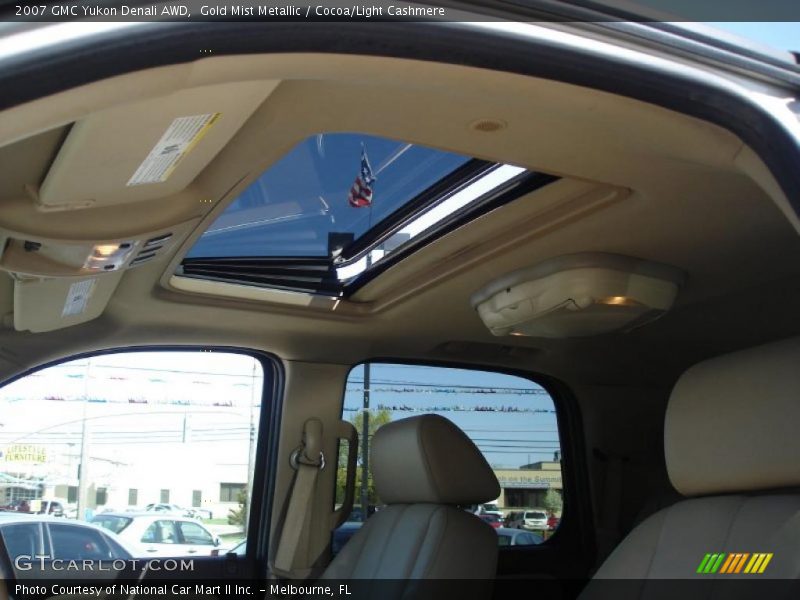 Gold Mist Metallic / Cocoa/Light Cashmere 2007 GMC Yukon Denali AWD