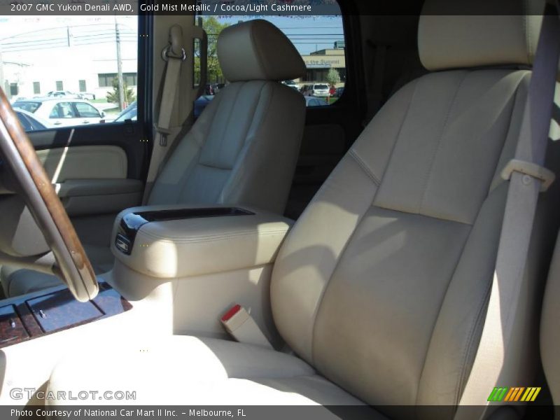 Gold Mist Metallic / Cocoa/Light Cashmere 2007 GMC Yukon Denali AWD