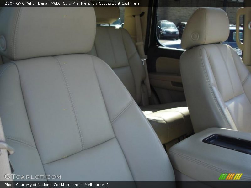 Gold Mist Metallic / Cocoa/Light Cashmere 2007 GMC Yukon Denali AWD