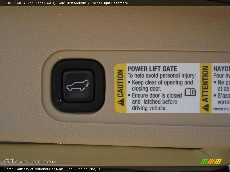 Gold Mist Metallic / Cocoa/Light Cashmere 2007 GMC Yukon Denali AWD