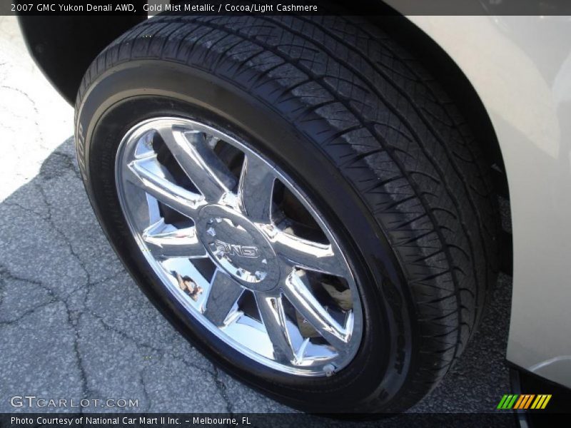 Gold Mist Metallic / Cocoa/Light Cashmere 2007 GMC Yukon Denali AWD