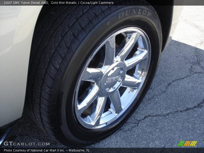 Gold Mist Metallic / Cocoa/Light Cashmere 2007 GMC Yukon Denali AWD