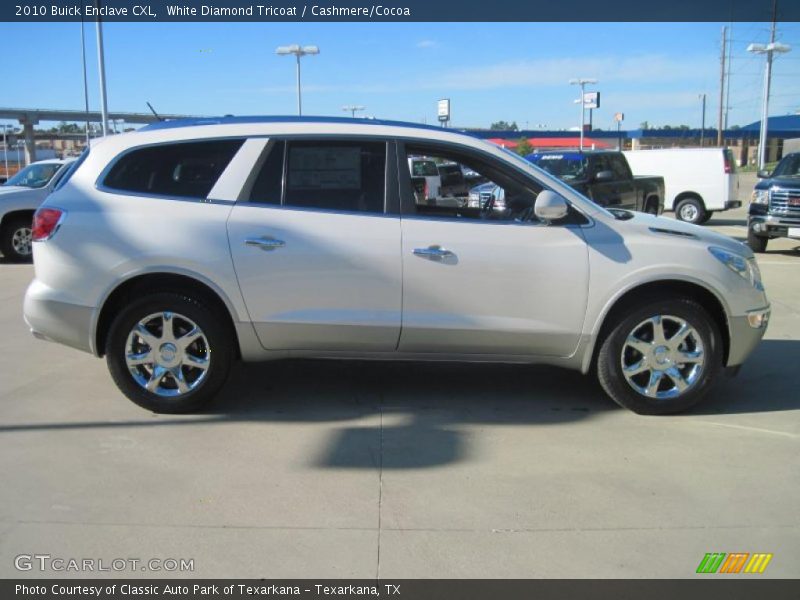 White Diamond Tricoat / Cashmere/Cocoa 2010 Buick Enclave CXL