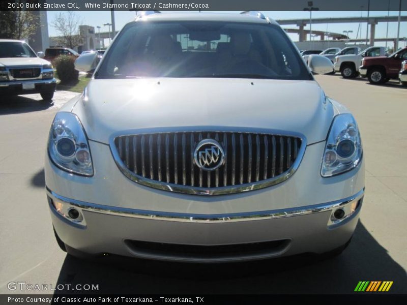 White Diamond Tricoat / Cashmere/Cocoa 2010 Buick Enclave CXL