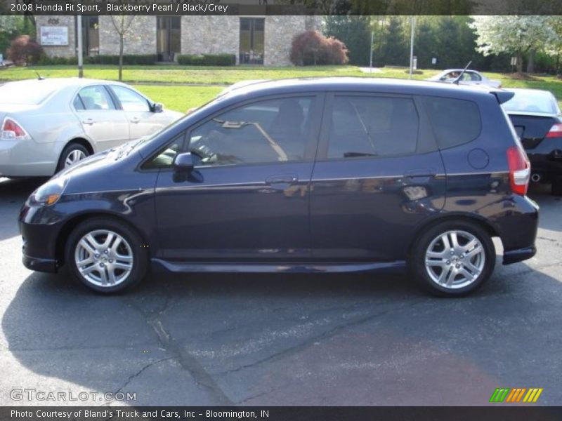 Blackberry Pearl / Black/Grey 2008 Honda Fit Sport