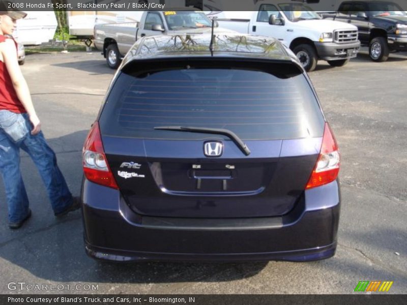 Blackberry Pearl / Black/Grey 2008 Honda Fit Sport