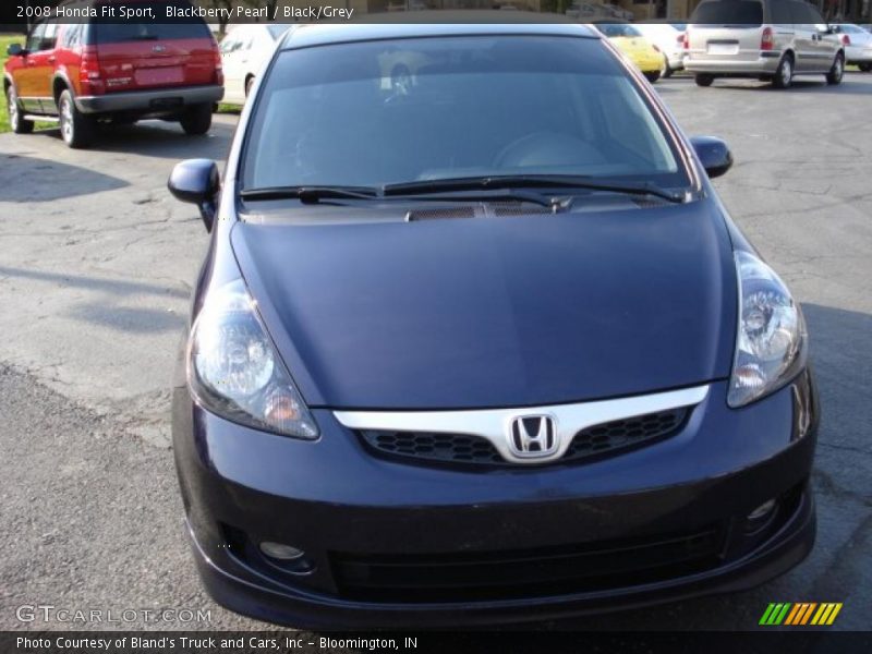 Blackberry Pearl / Black/Grey 2008 Honda Fit Sport