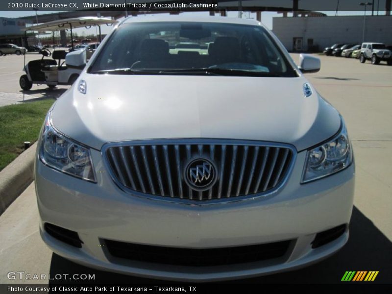 White Diamond Tricoat / Cocoa/Light Cashmere 2010 Buick LaCrosse CX